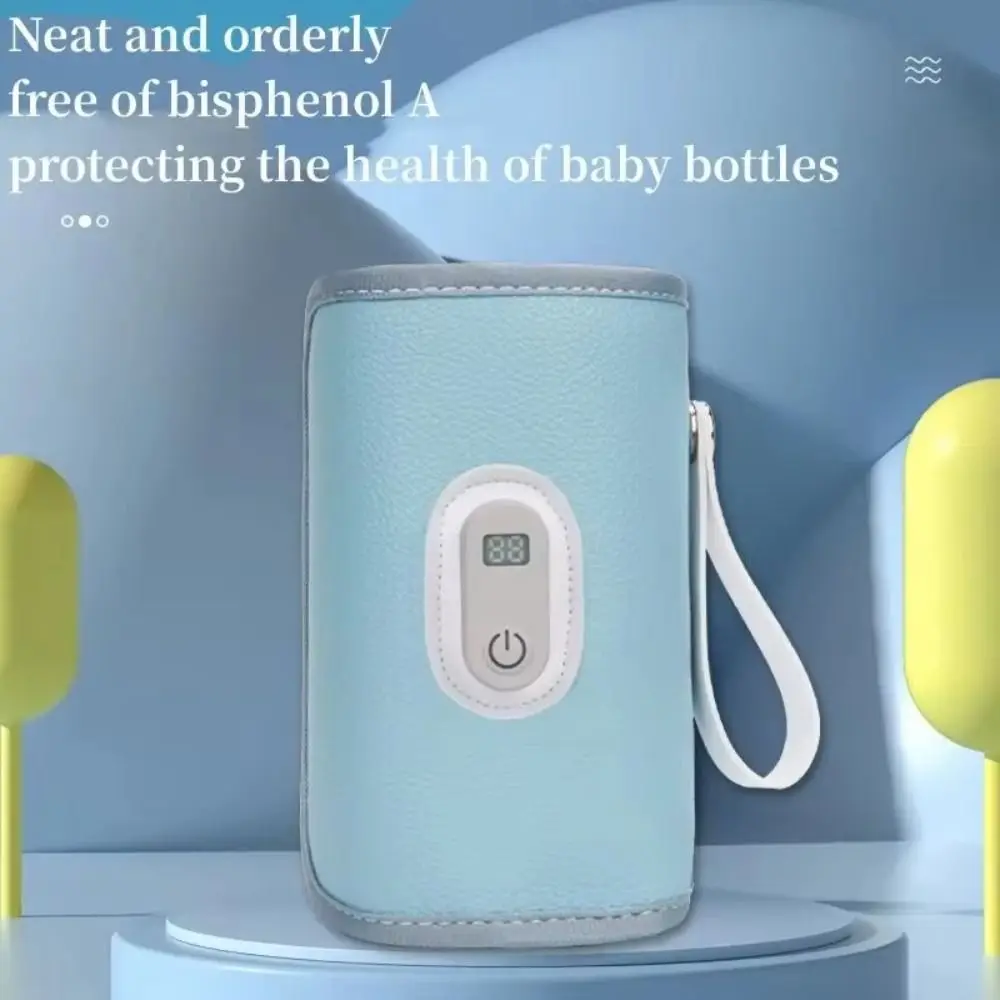 

Digital Baby Bottle Warmer 5 Levels LED Display Milk Bottle Insulation Cover Type-C Heating Bottle Thermal Heater Newborn