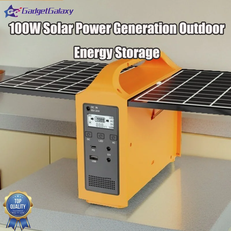 

100W Solar Power Generation Outdoor Energy Storage 220V High-power Large Capacity Camping Backup Portable Outdoor Mobile Energy