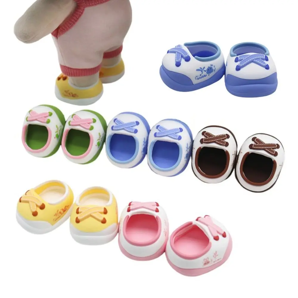 Doll Accessories Round Toe Cotton Doll Shoes Mini Cute Doll Walking Shoes Can Stand Hand-made Doll Shoes For 20cm EXO Doll