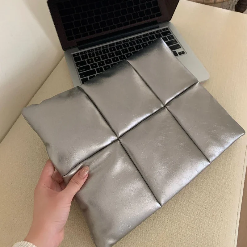 Silver Computer Protective Notebook Case Nylon Down Cotton for Macbook Ipad Inner Bag11 13 14 15 Inch Laptop Bags Sleeve