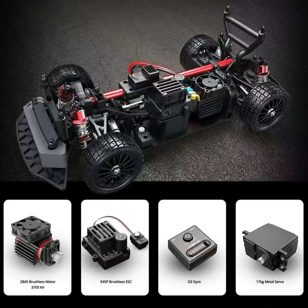 Original MJX 14304 1/14 Scale High-Speed 4WD RC Car 65km/h Brushless Motor 2.4G Remote Control Off-Road Racing Car Hobby Toy