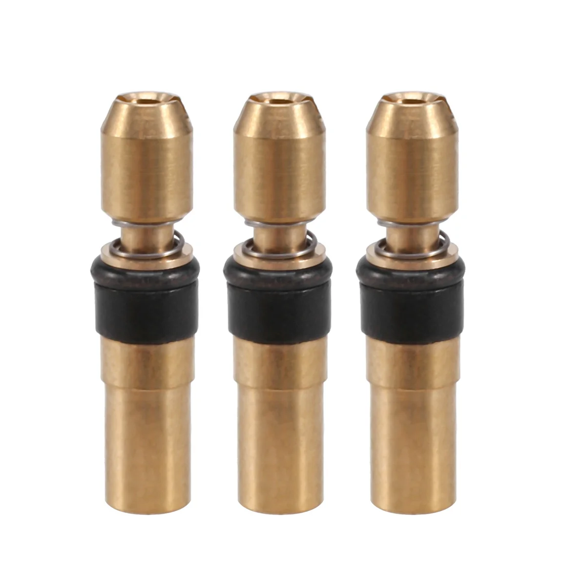 3PCS Testa del pistone a tre stadi Testa in rame ad alta pressione 6mm Pompa ad alta pressione 30Mpa Parti di riparazione Vogue