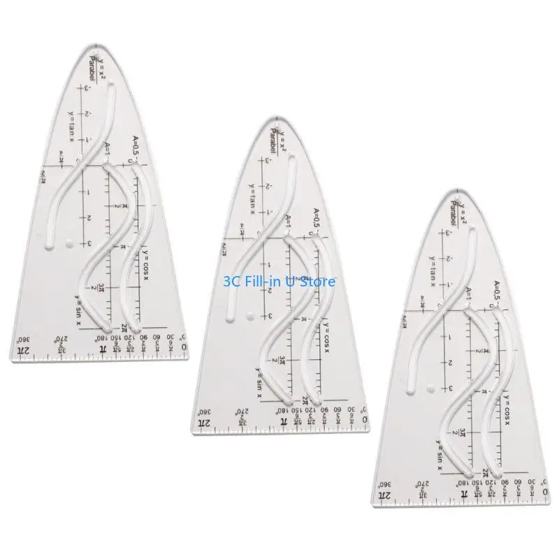 G8TA放物線定規のパラボラステンシル学生、オフィス、絵画のための放物線ステンシル