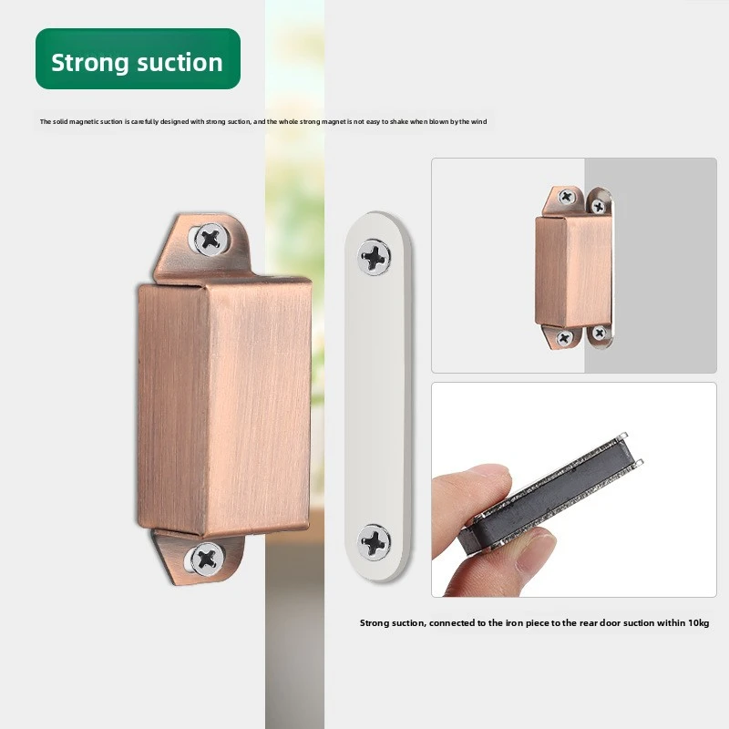 Large Medium Small Stainless Steel Cabinet Suction Cup Strong Magnetic Stainless Steel Cabinet Door Magnet Furniture Hardware Ac