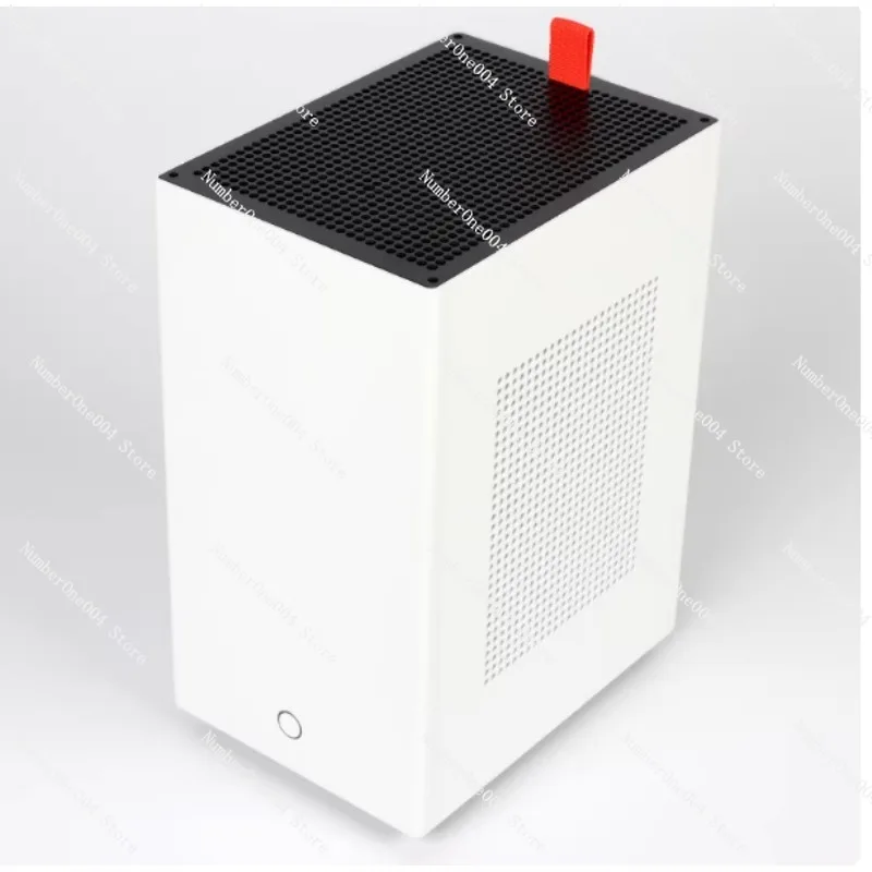 

Mini ITX PC Case Transparent Side Panel Aluminum Alloy Compact Desktop Computer Chassis