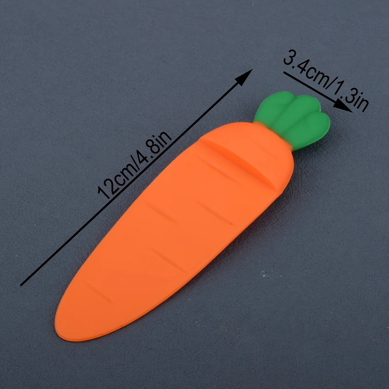 1pc Creative Cute Silicone Carrot Bookmark for Pages Books Readers Children Collection