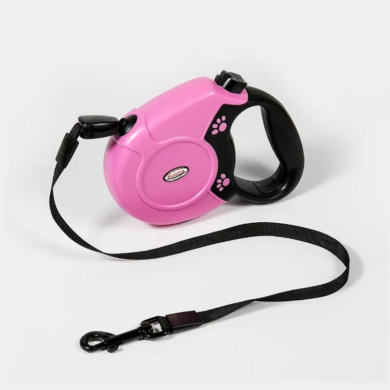 

Retractable Dog Leash 16ft Strong Nylon Tape Reflective Pet Leash for Walking Running Training