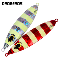 PROBEROS 5pcs Slow Jig 80g 100g 120g Fishing Lures Casting Jigging Bait Spoon Metal Fish Saltwater Artificial Hard Bait Tackle