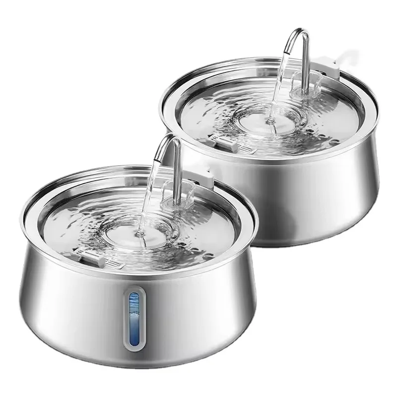 

Интеллектуальный фонтан для воды для домашних животных, кошки, автоматический диспенсер для воды для собак, пластиковая чаша из нержавеющей стали, источник питания для зарядки