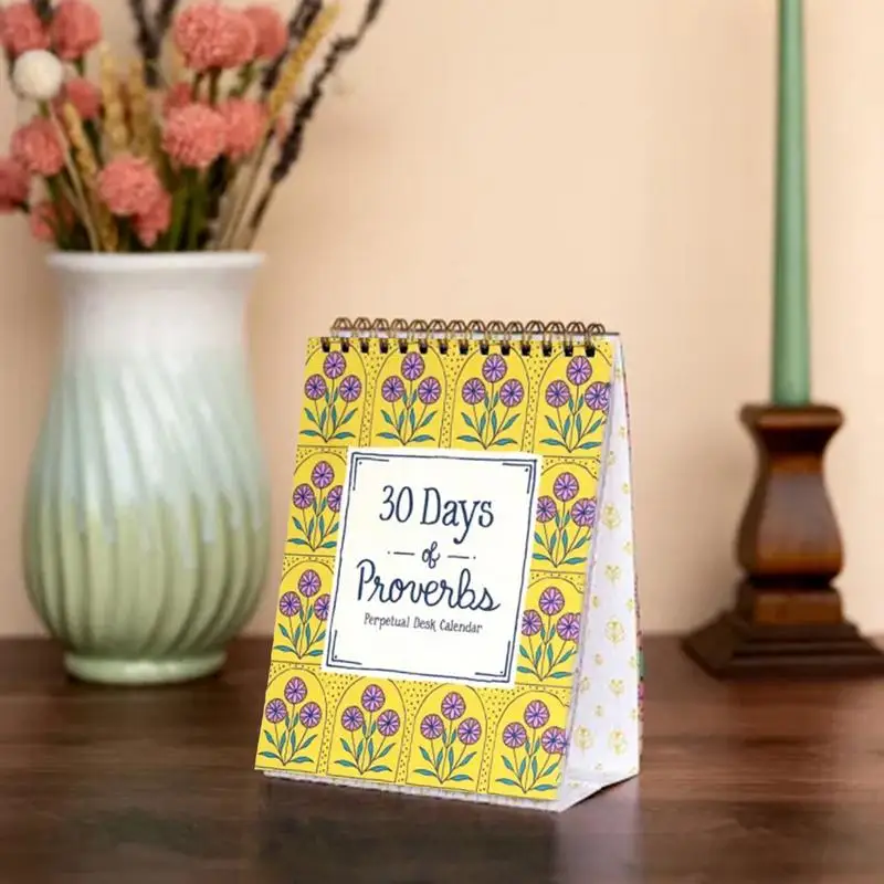 Atasözleri Sürekli Takvim 30 Gün Güçlendirici Sözler Günlük Takvim Masa Aksesuarları Ev Dekor Günlük Planlayıcı Aile İçin