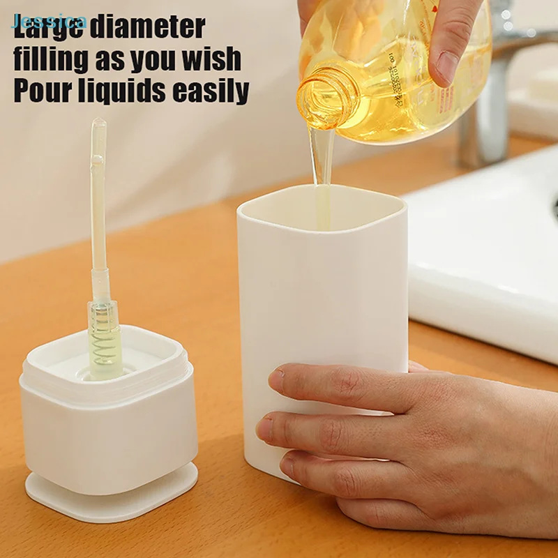 ♥ Reise-Toilettenartikelflasche in Pressform – auslaufsicherer, nachfüllbarer Flüssigkeitsbehälter für Shampoo, Lotion und Kosmetika