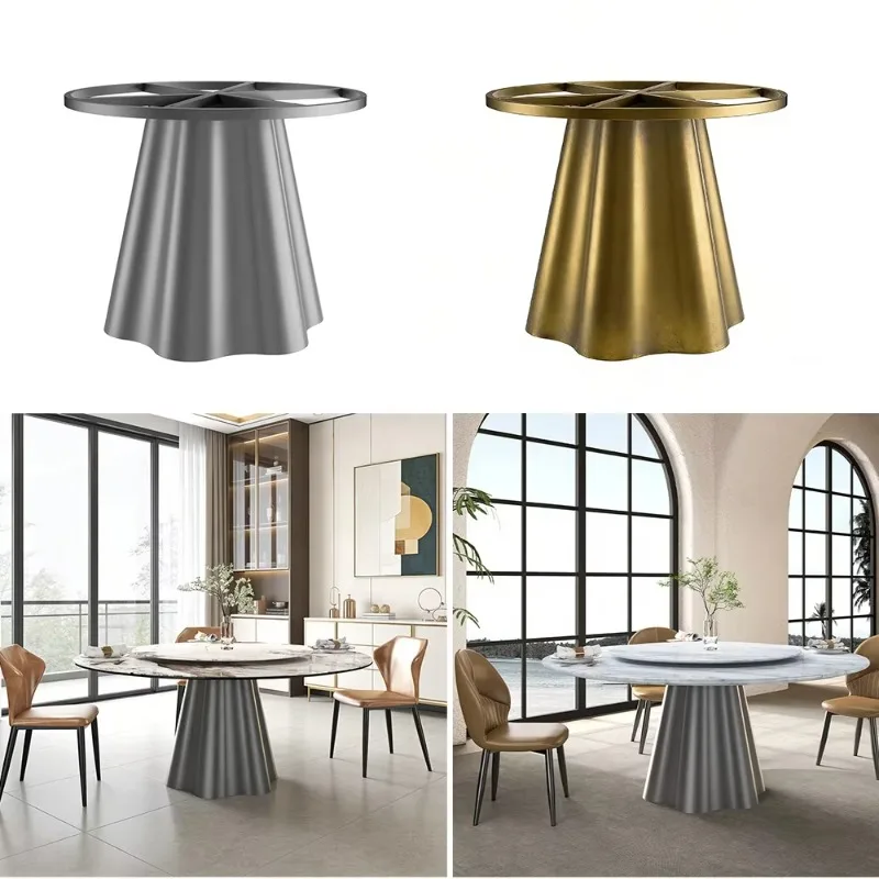 Stainless Steel Table Feet Anti Corrosion Support Legs Dining Table Pedestal for Glass Table Home
