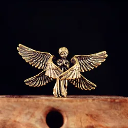 Vintage Brass God of Love Cupid Statue Small Ornament Angel Figurine Desktop Decoration Home Decor Accessories for Room