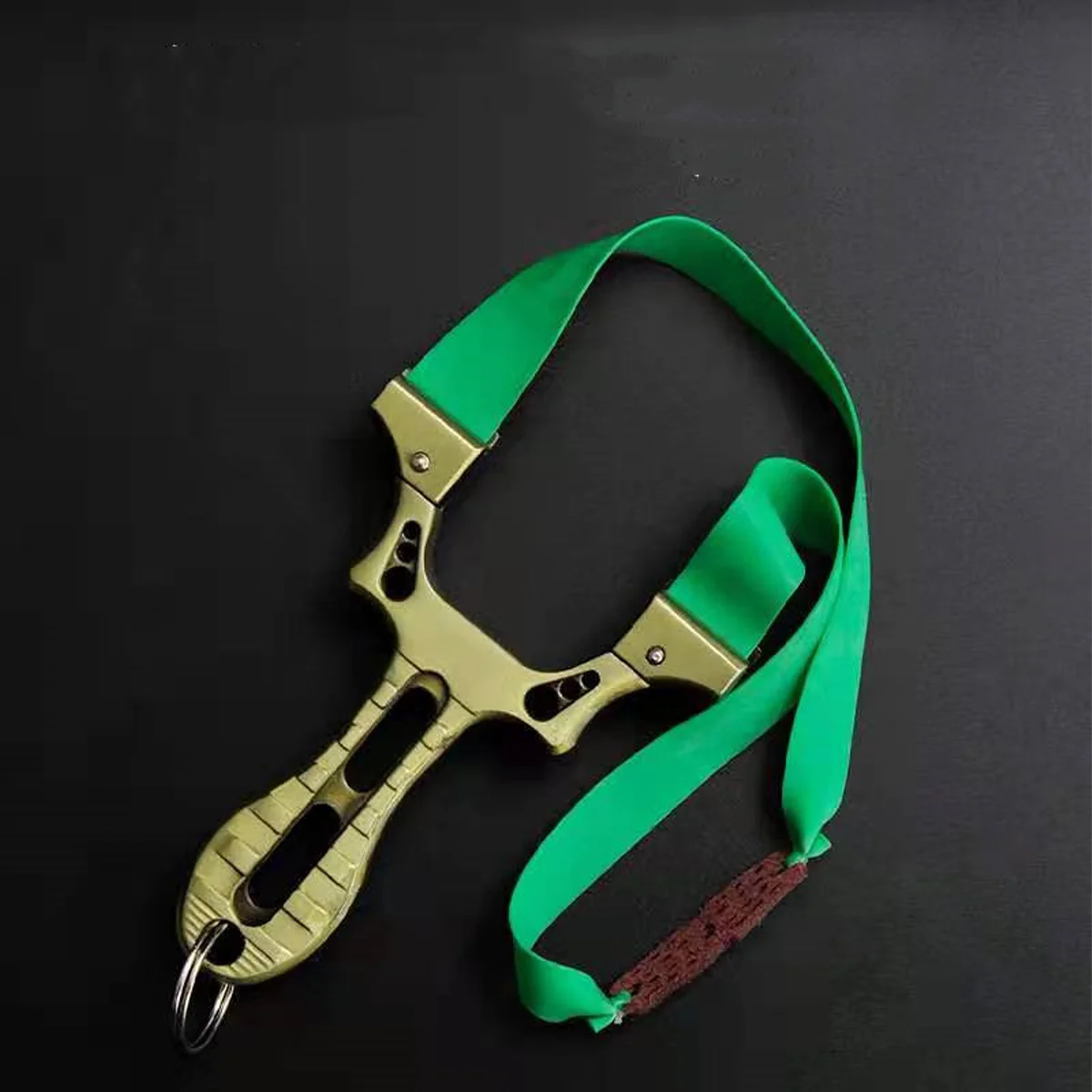 

Рогатка из нержавеющей стали, Рогатка для охоты на открытом воздухе с ручкой из пластика АБС, Рогатка с плоской резиновой лентой, подарок для мальчика