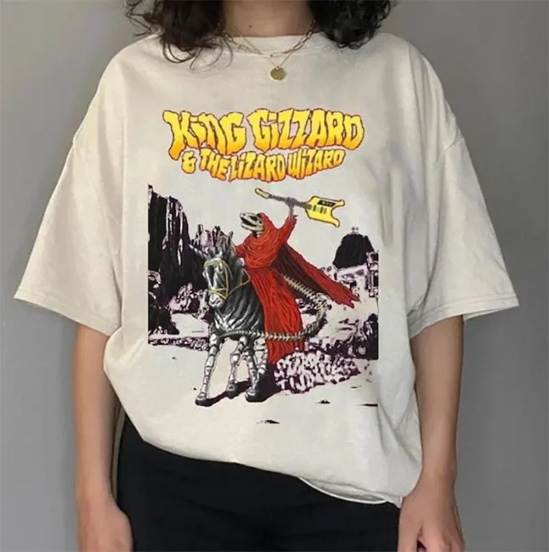 King Gizzard & the Lizard Wizard T-Shirt Gift For Friends White