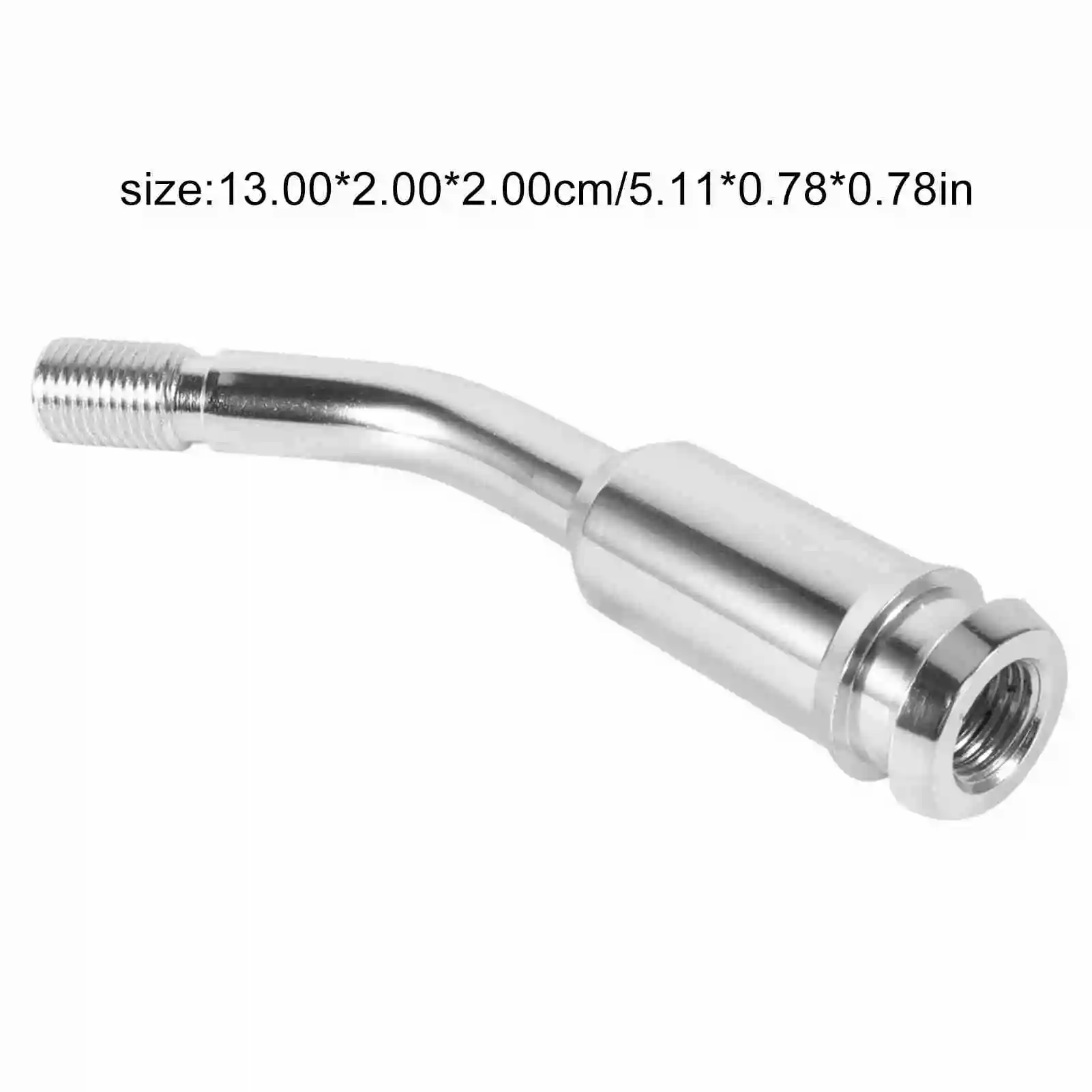 5inch Gear Stick Extension Gear Shifter Stick Lever Bend Extension Shift Knob Extender for T4 Silver