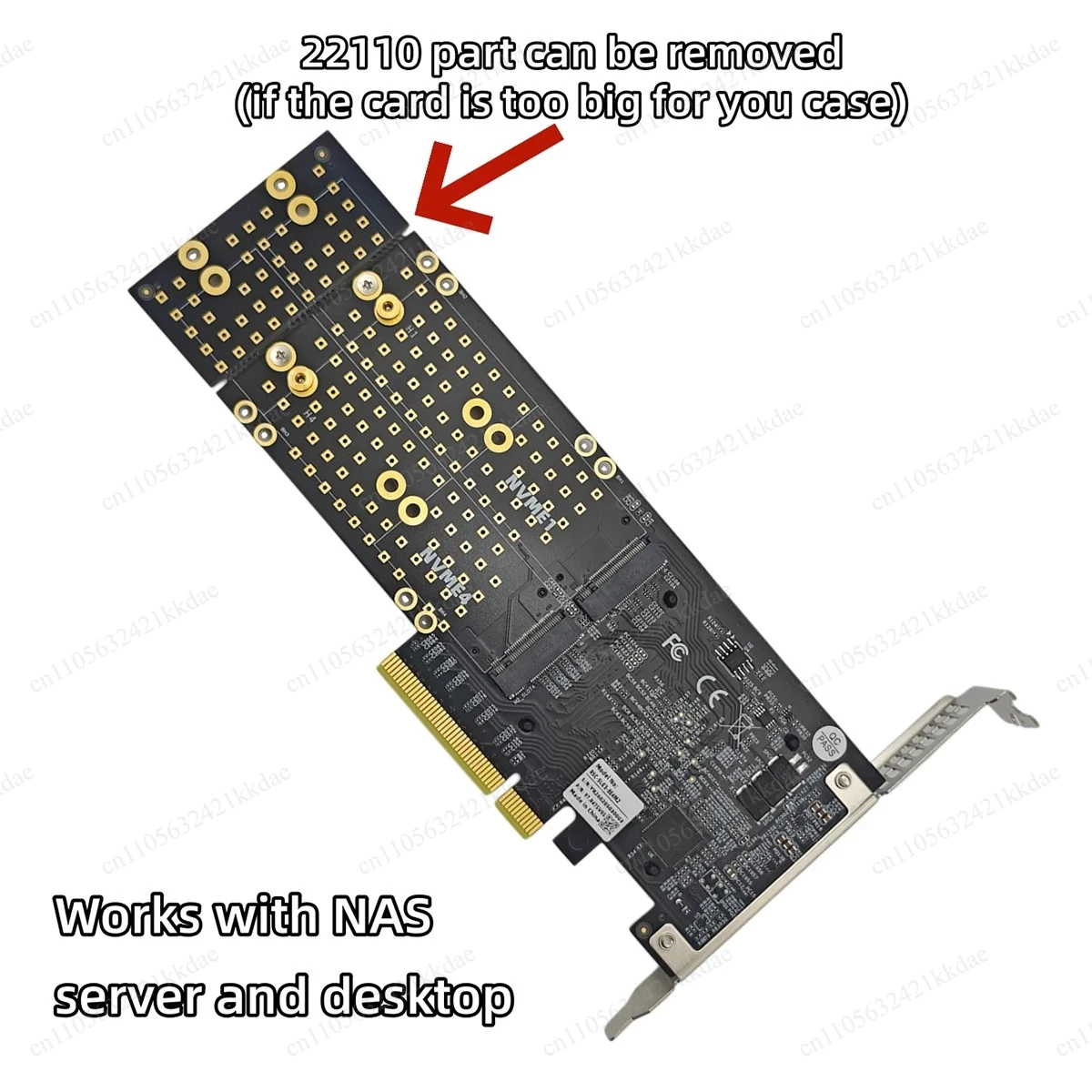 Placa Adaptadora de Expansão P - Quad M.2 Nvme Pcie Bifurcation Card avaliação e preço