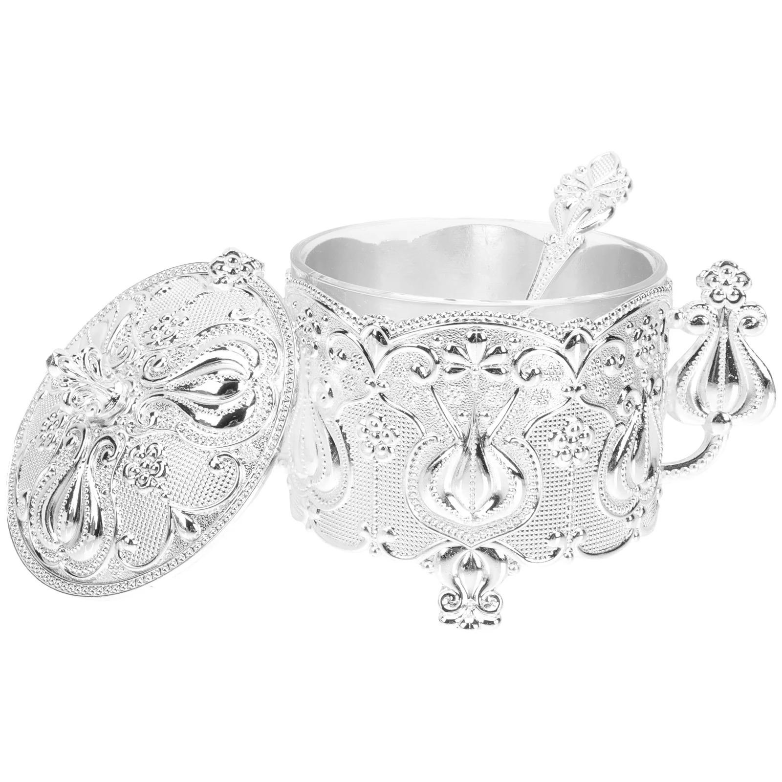 

1 комплект, сахарница из цинкового сплава, европейский стиль, изысканный дизайн, контейнер для приправ, кухонные принадлежности для домашней столовой