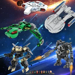Space Ship World Space Trek Enterprise NCC-1701 Mecha Battle Robot Model Kit Movie Bricks Model Toys For Birthday Children Gift