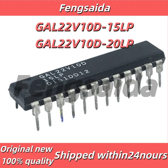 (1-10)PCS GAL22V10D-15LP GAL22V10D-25LP GAL22V10D DIP-24 Programmable Universal Logic New Original
