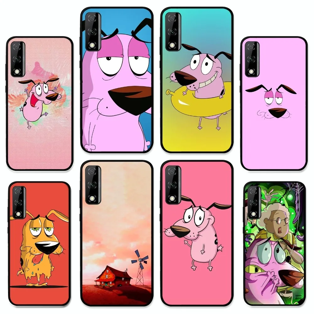 D-Dog-Courage-The-Cowardlys Phone Case For Huawei Y9 6 7 5 Prime Enjoy 7s 7 8 plus 7a 9e 9plus 8E Lite Psmart Shell