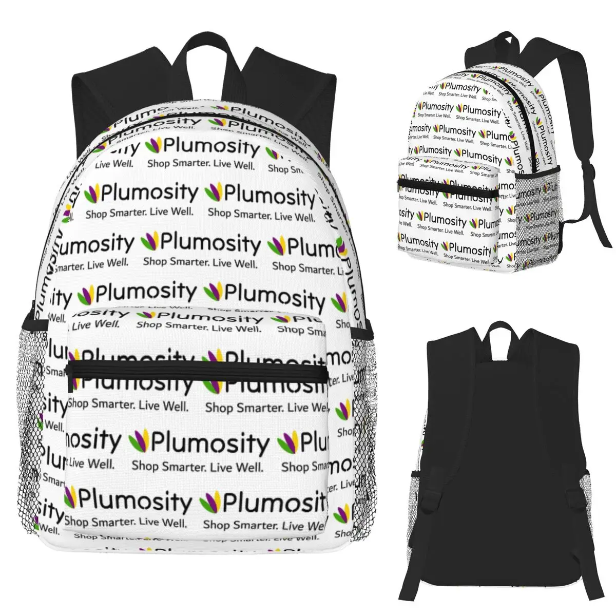 

Copy Of Plumosity Logo And Taglin Student Backpack School Bag Hiking Travel Daypack for Boys Girls Fashion Bookbag Shoulder Bags