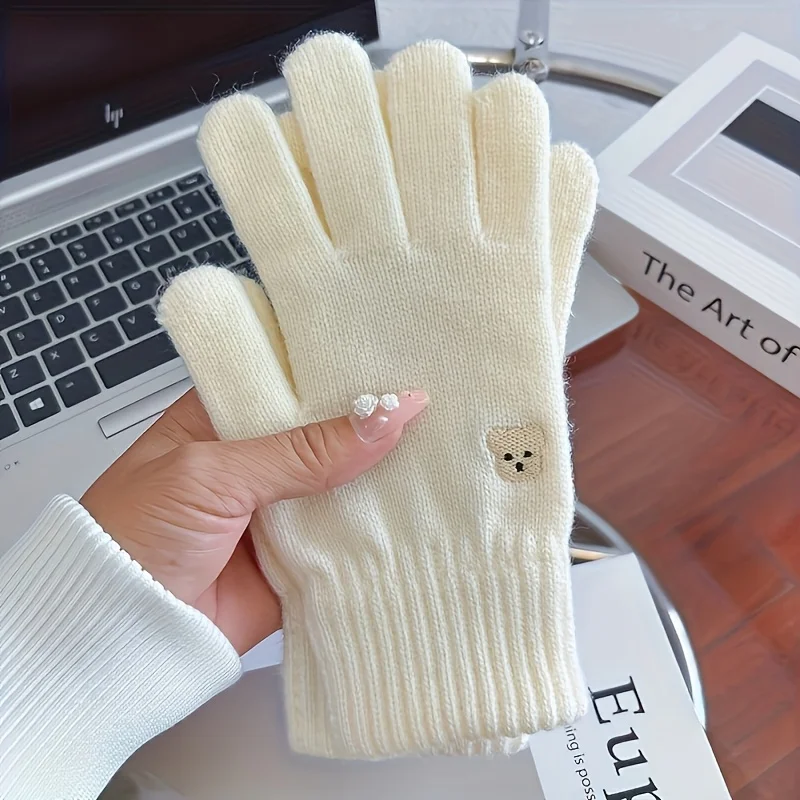 1 Paar süße Handschuhe im Instagram-Stil, neue warme Winter-Touchscreen-Handschuhe, geeignet zum Einkaufen und Winterausflüge