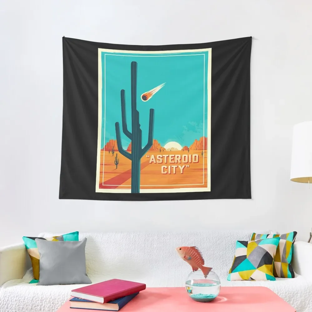 

asteroid city Tapestry Funny Custom Decorations For Your Bedroom Aesthetic Room Decorations Tapestry