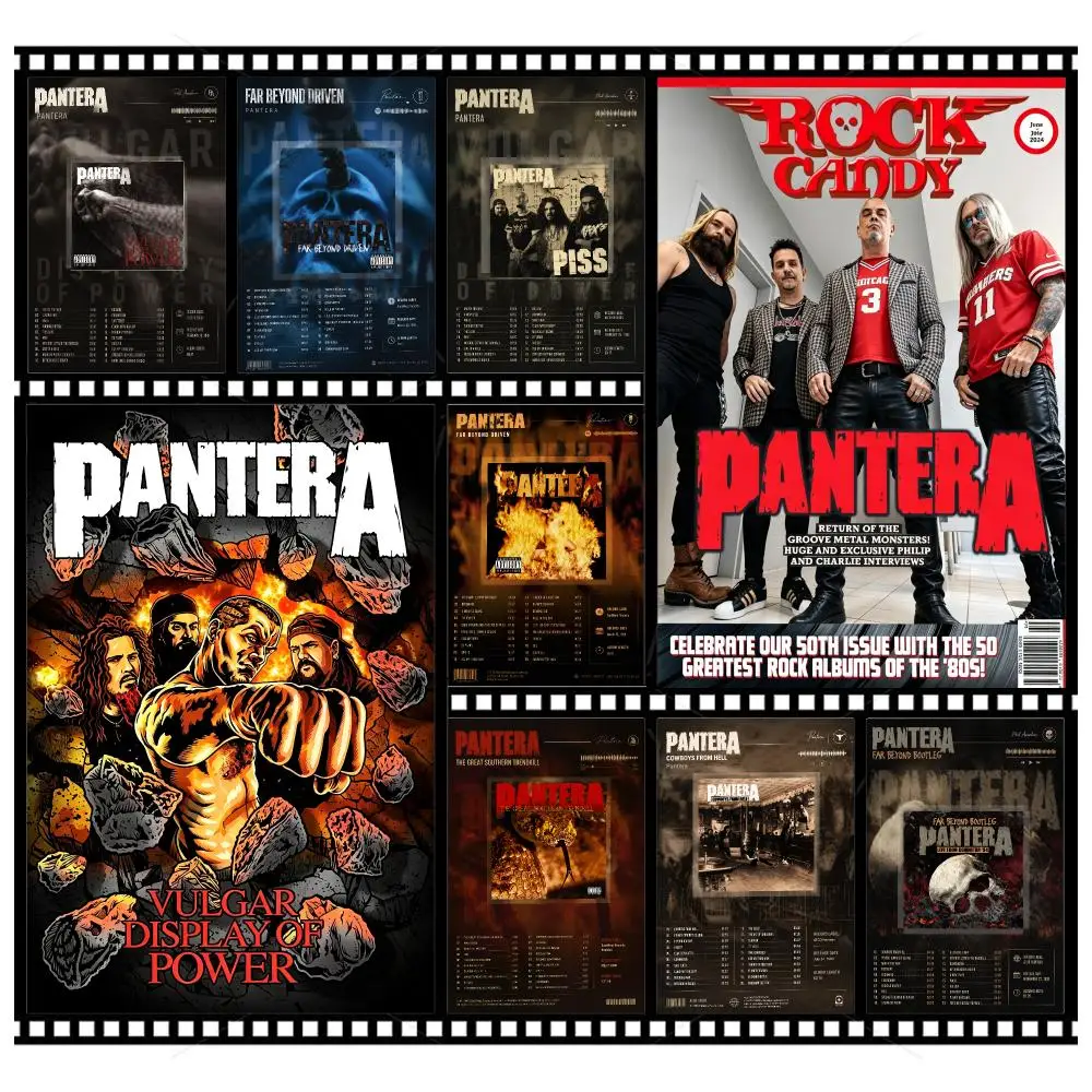 Pantera Heavy Groove Metal Band Poster Wall Art Poster HD Waterproof PP Print Bedroom Living Room Office Decor Gift