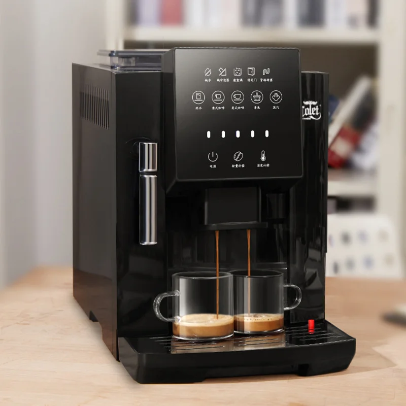 Full Automatic 19 Bar Coffee Maker Coffee Bean Grinder Milk Foam Espresso Coffee Machine Hot Water and Milk Froth 1200W