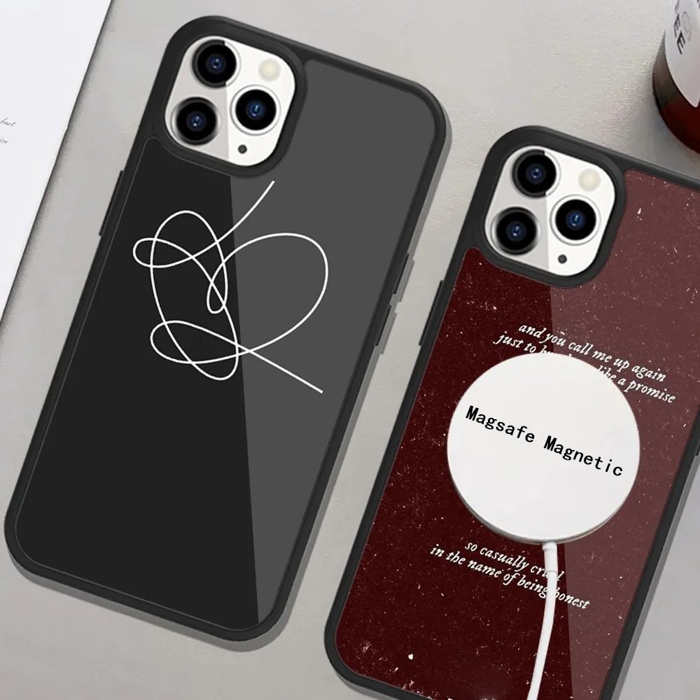 Rap RM JIMIN JIN SUGA J HOPE Phone Case For iPhone Magsafe Magnetic 15 14 13 12 11 Plus Pro Max Wireless Charging