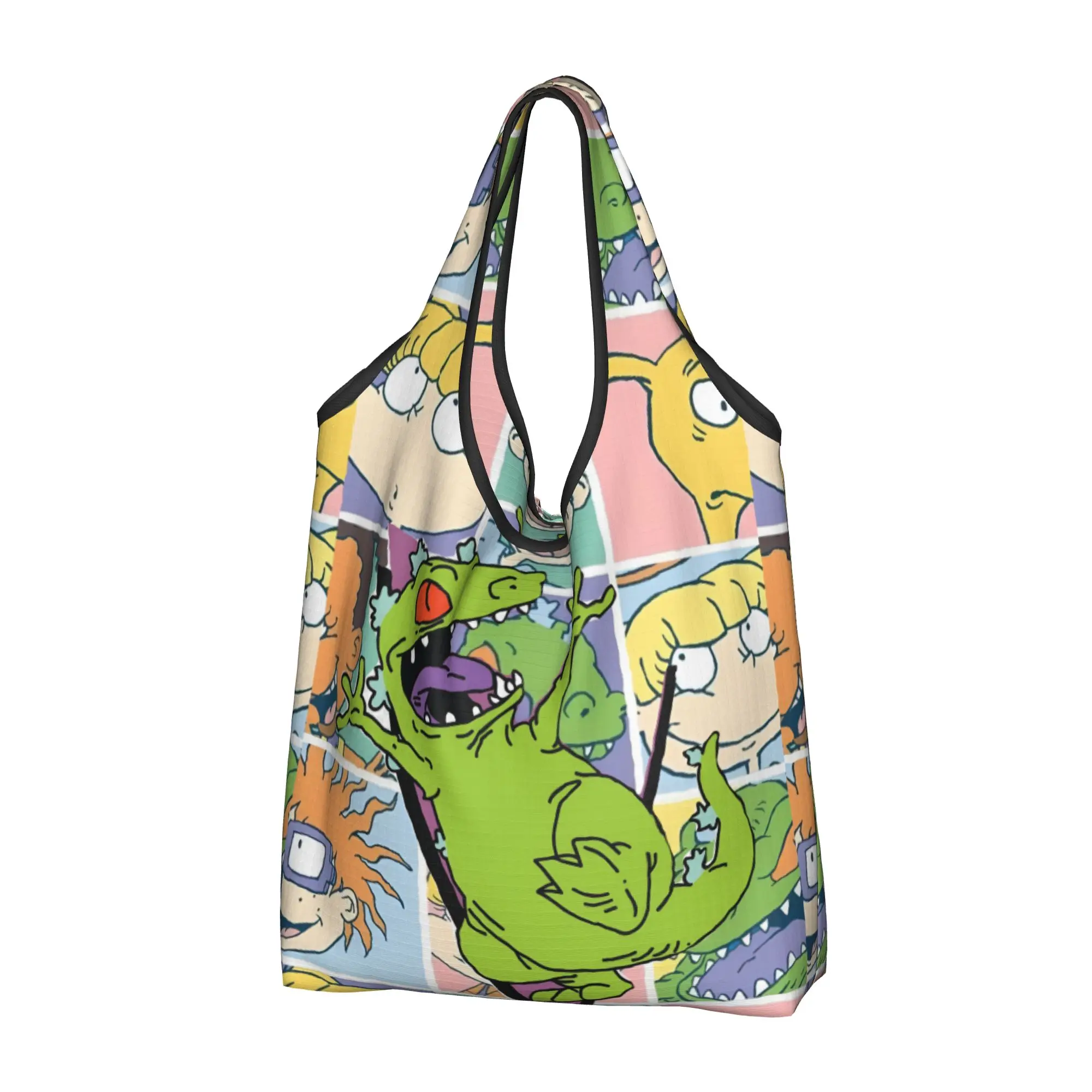 R-Rugrated Manga Movie Comics Grocery Shopping Bags Funny Shopper Tote Shoulder Bags Large Capacity Portable  Handbag