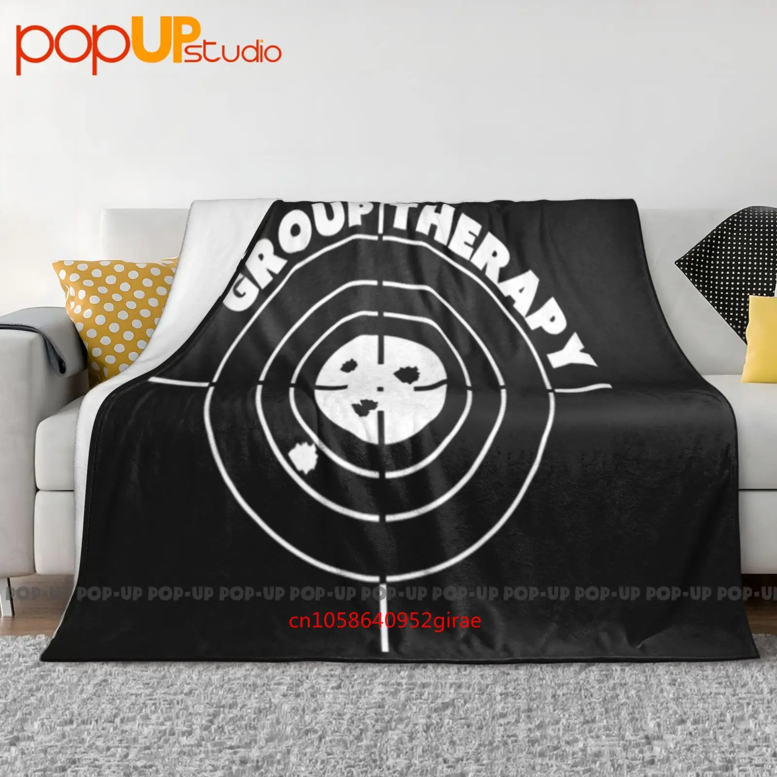 Funny Group Therapy Guns Tee Pro Gun 2Nd Amendment Bullets Ar15 Rig Ultra-Soft Blanket Quilt Winter Sofa Cover Bed Covers