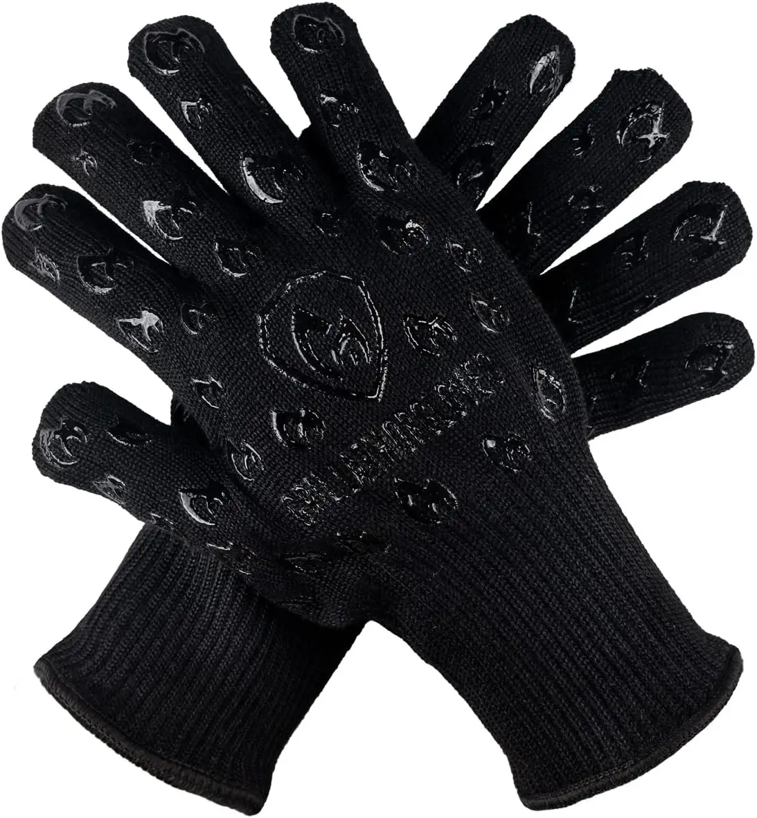 

Перчатки для гриля Grill Armor с защитой пальцев – удлиненные манжеты, 932 ° Термостойкие, огнестойкие и устойчивые к порезам перчатки для барбекю, гриля и приготовления пищи