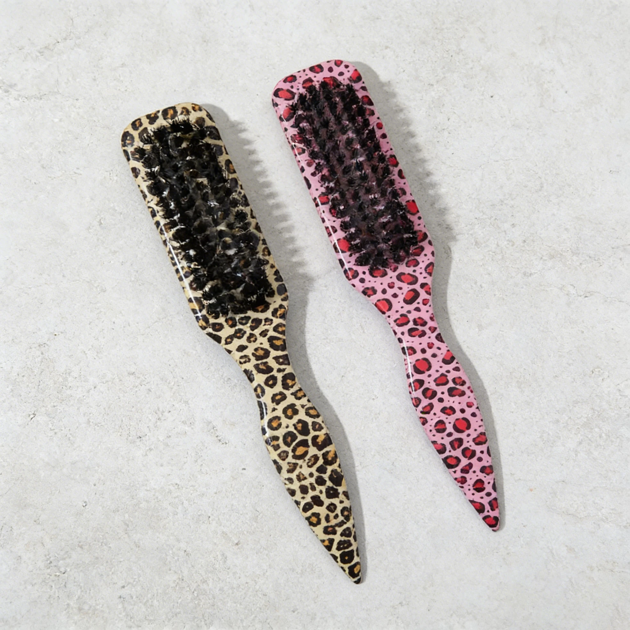 Mixed Color Hair Brush Set, 2pcs Styling Brushes