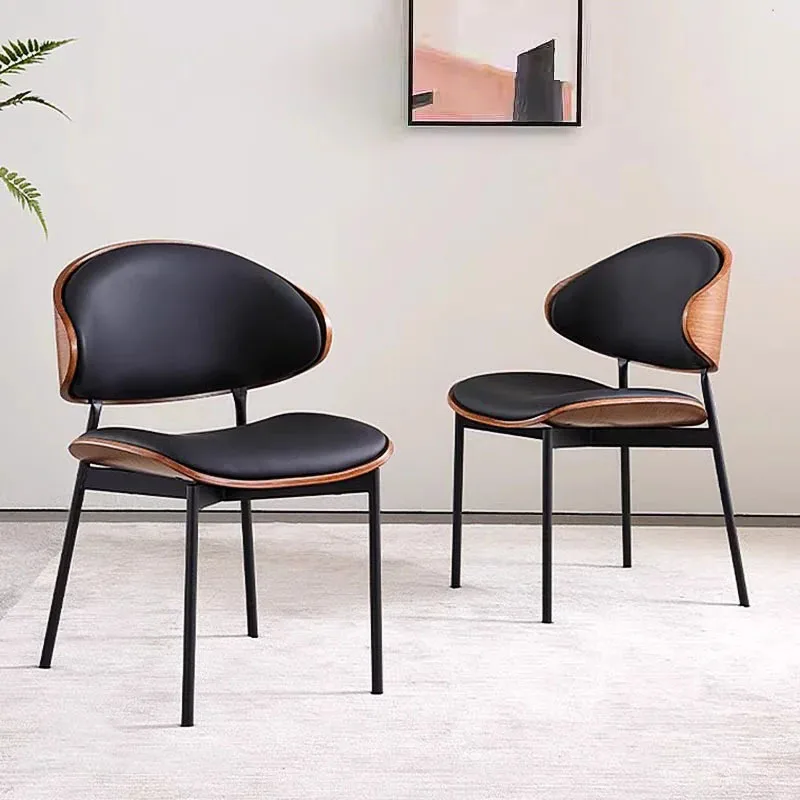 

Household dining chair Solid wood antique back chair Commercial negotiation chair Advanced sense