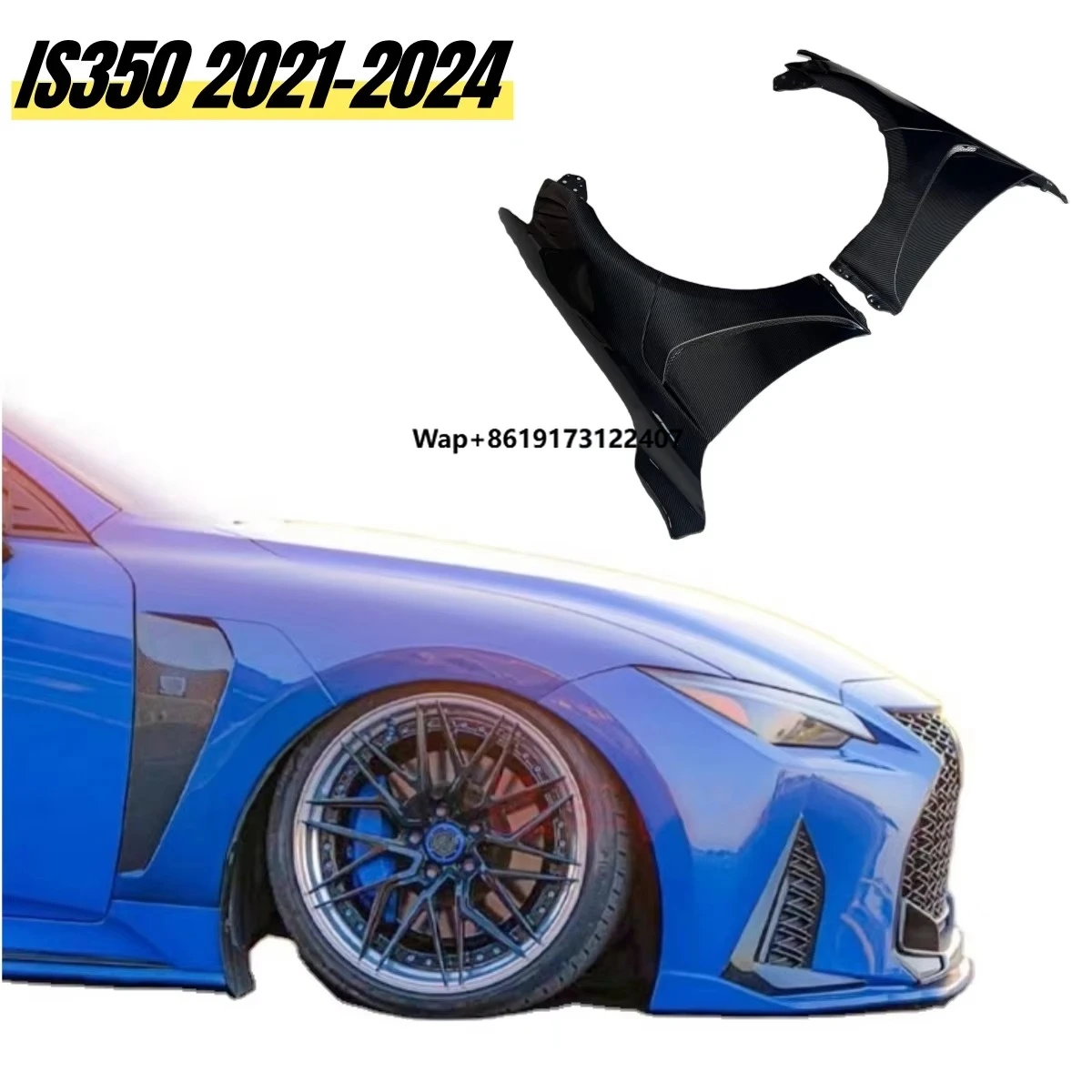 

Carbon Fiber Fenders for IS Series IS350 2021-2024 F Style Regular Honeycomb Forged Carbon