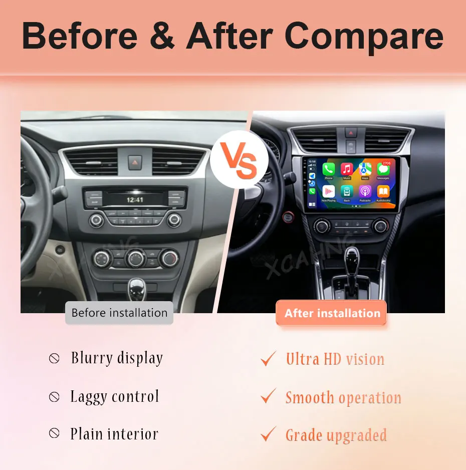 for Nissan Sylphy B17 Sentra 12 2012-2015 GPS Navigation 10
