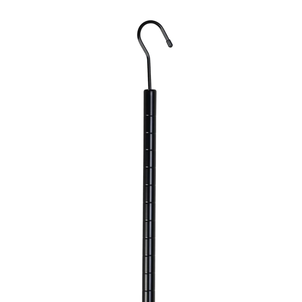 Steel Adjustable Hanging Closet Rod, Black