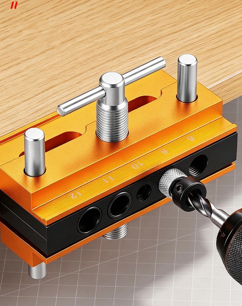 Quick Self Centering Doweling Jig Vertical Positioning Hole Puncher Metric Drill Bushing Drill Guide Woodworking Tools