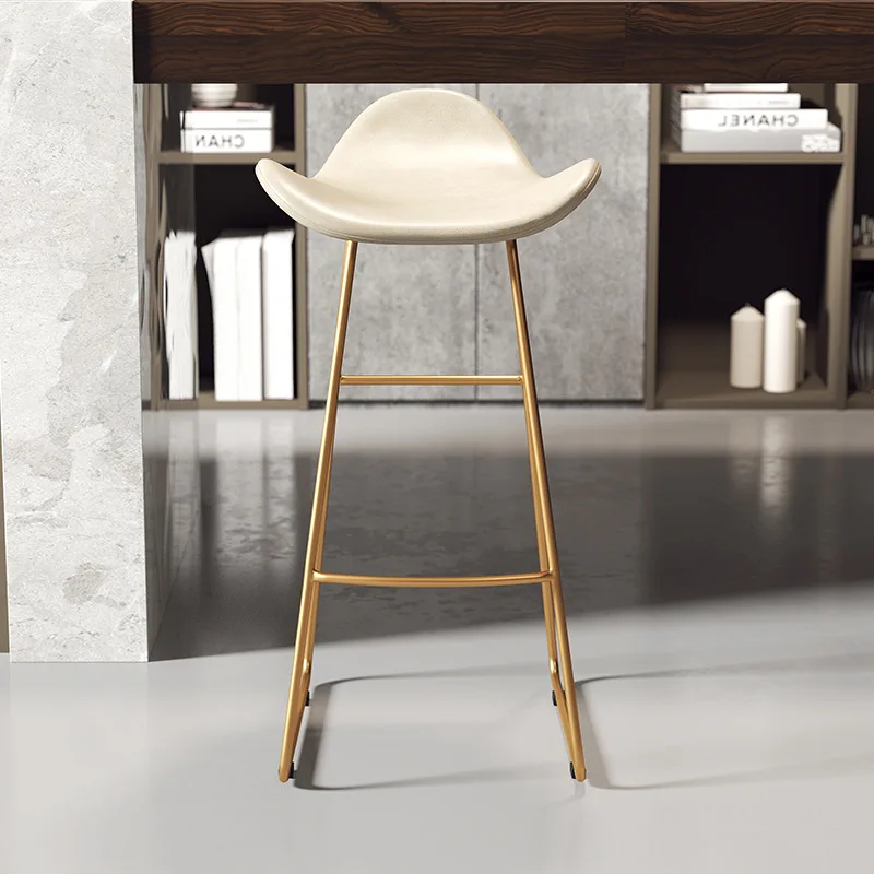 Household Modern Simple Bar Chair Nordic High Stool Bar Stool High Foot Net Red Bar Stool Front Desk Chair Bar Chair