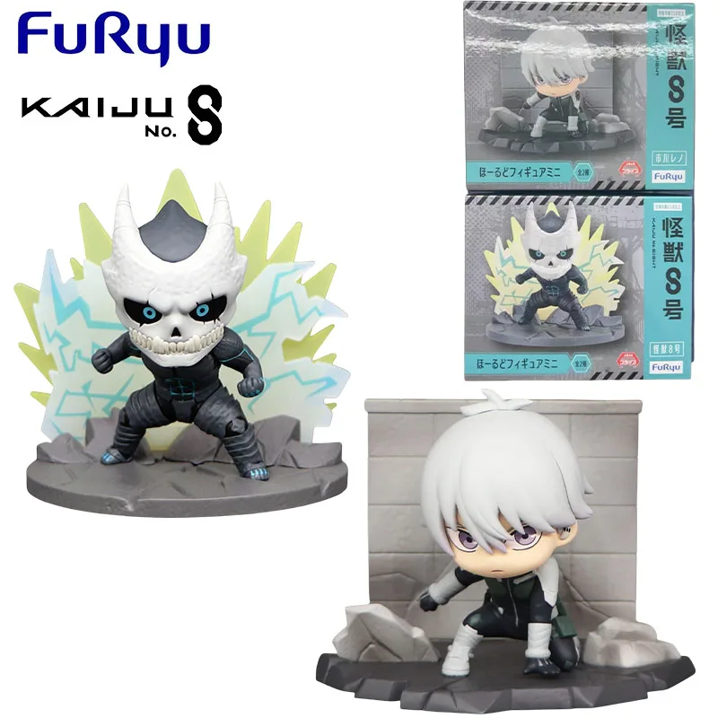 FURYU Genuine Hold Figure Mini Kaiju No.8 Anime Figure Reno Ichikawa Action Toys for Boys Girls Christmas Gift Collectible Model