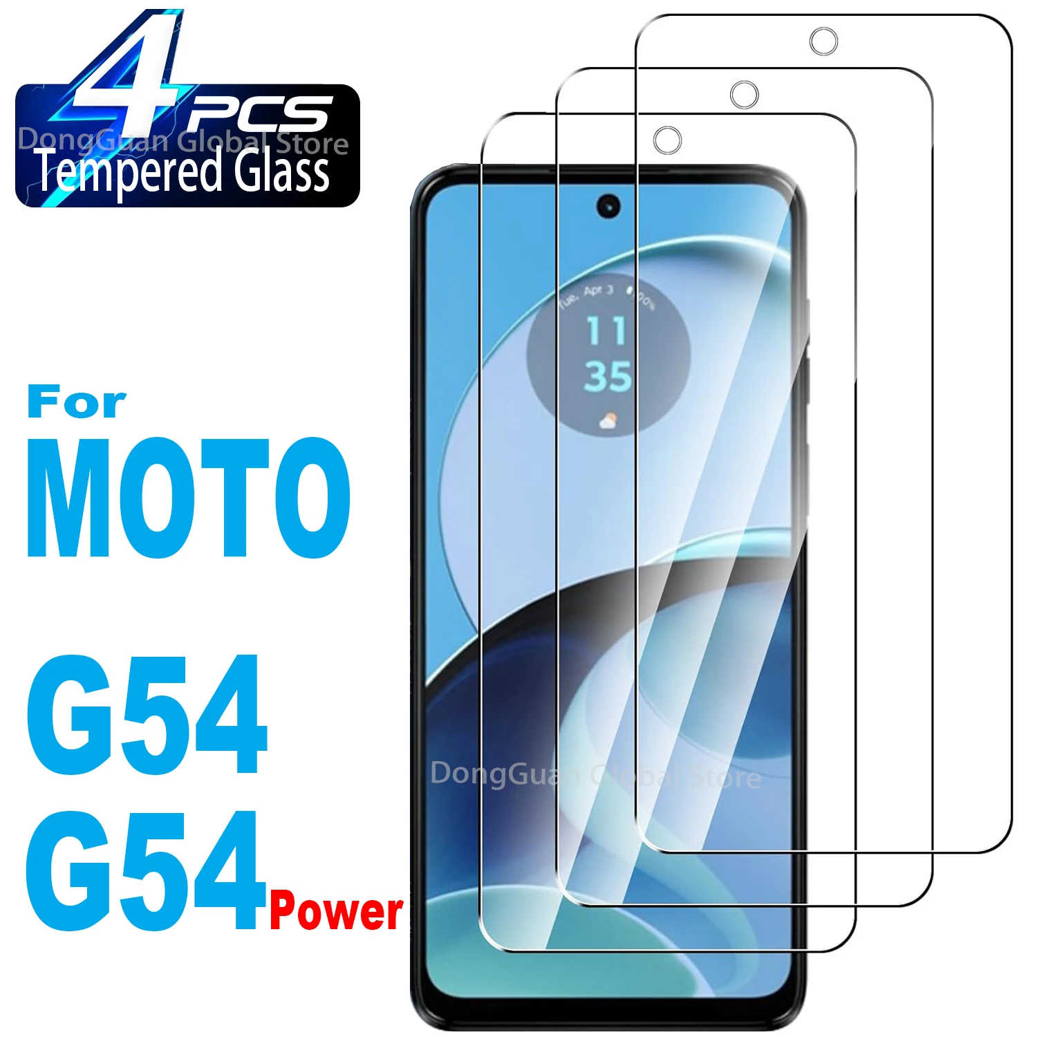 

9H Tempered Glass For Motorola MOTO G54 / G54 Power Screen Protector Glass Film