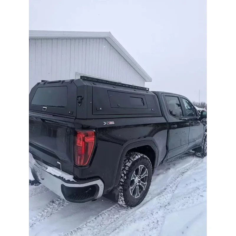 

Aluminum Alloy Foldable Roll Up Hardtop Canopy Waterproof with Emergency Recovery Board Pickup Truck Exterior Accessories