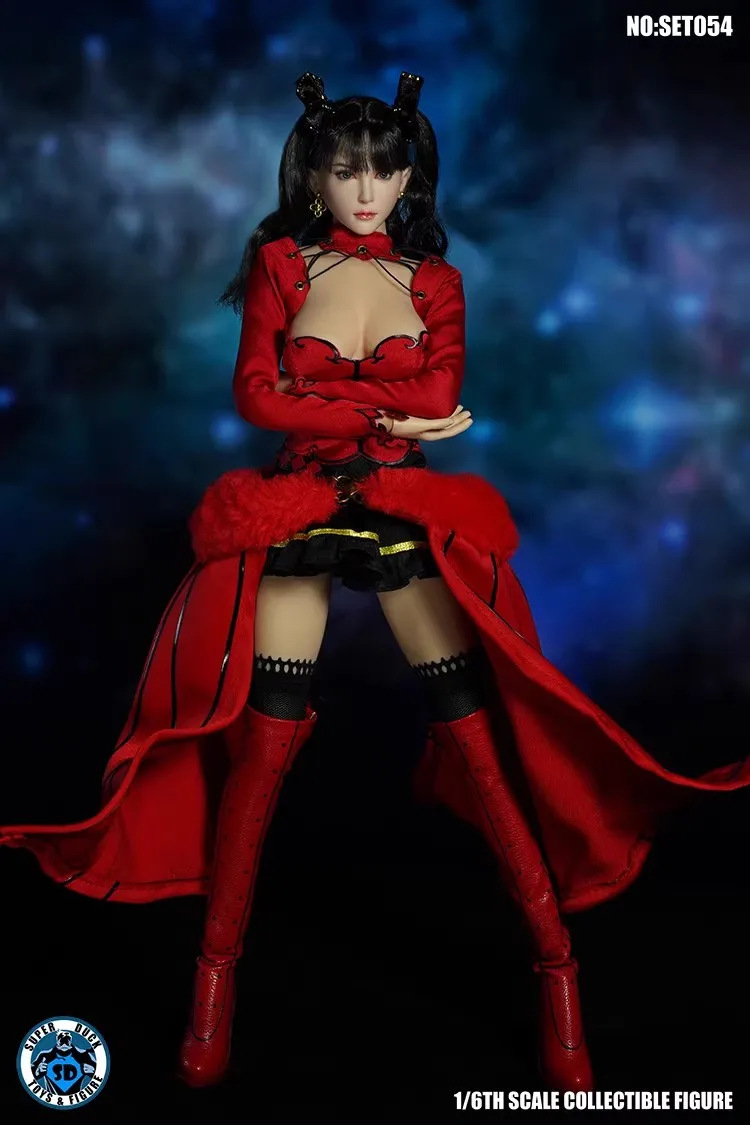 

SUPER DUCK SET054 1/6 Soldier Magical Girl Head Carving Clothing Accessories Pack Model Toy Fit 12'' Action Figures In Stock