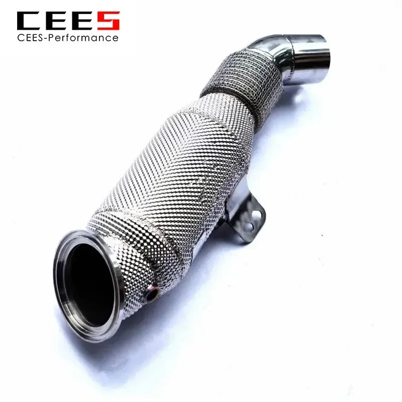 CEES Exhaust Downpipe for BMW X7 B58 3.0T G07 2019-2022 High Performance Catalytic Converter High Flow Catted Downpipe