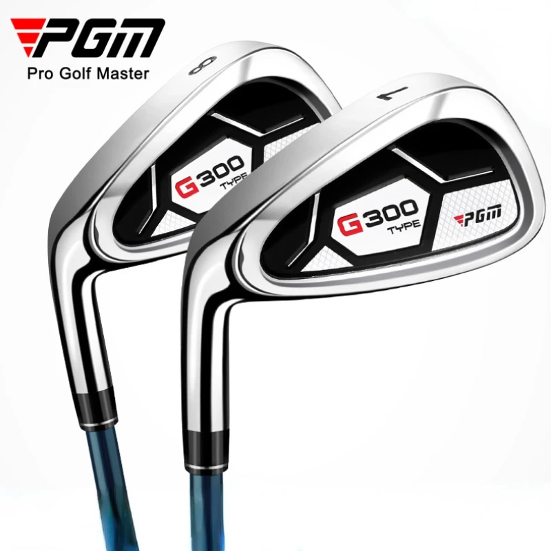 PGM G300 1pcs Men Golf Clubs 7# Iron Left Hand R/S Stainless Steel Carbon Training Club Black-blue TIG025