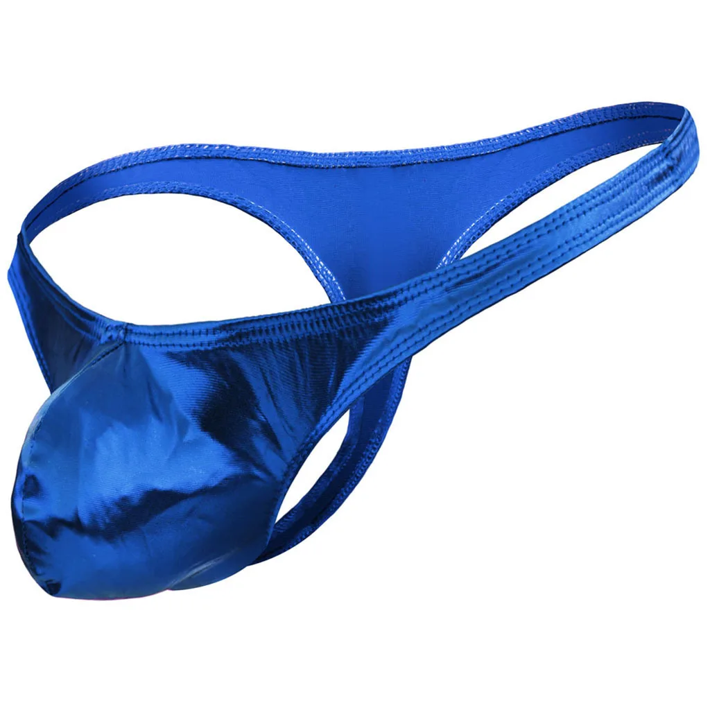 

Блестящие стринги из искусственной кожи с Т-образной спинкой для мужчин, сексуальные U-образные выпуклые сумки с открытыми ягодицами, стринги Homme, порно трусы для геев, ночного клуба, манкини