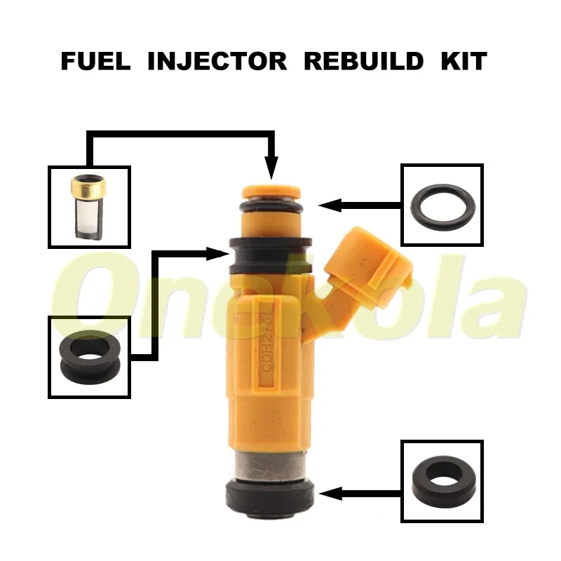 

Fuel Injector Service Repair Kit Filters Orings Seals Grommets for Mitsubishi Magna TH TJ 6G74 3.5L V6 CDH275 MD319792 AW347305