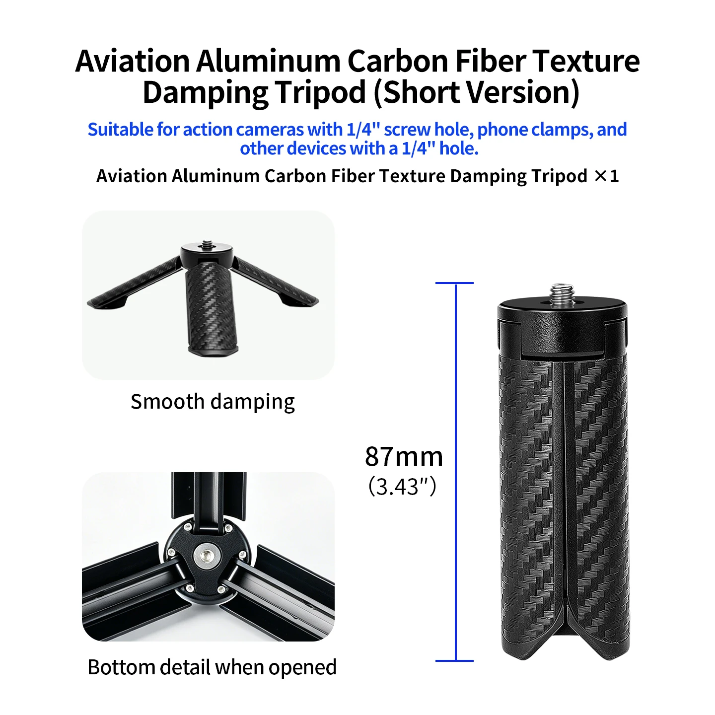 Magnetic Wireless Charging Tripod with Fast Charge for iPhone 15 14 Samsung Smartphone Clip Vlog Selfie Desktop Support Bracket